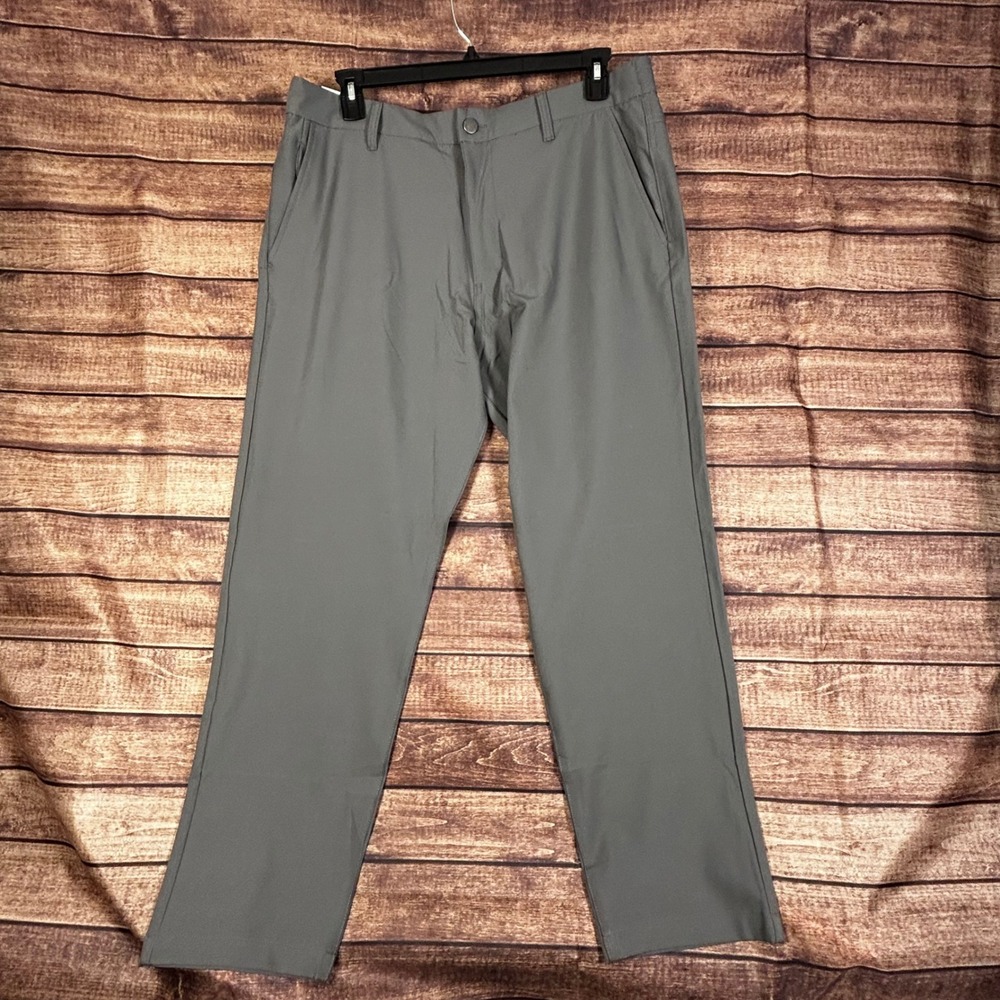 Marc New York Andrew Marc Mens Gray Commuter Pants 38x32 Stretch Performance